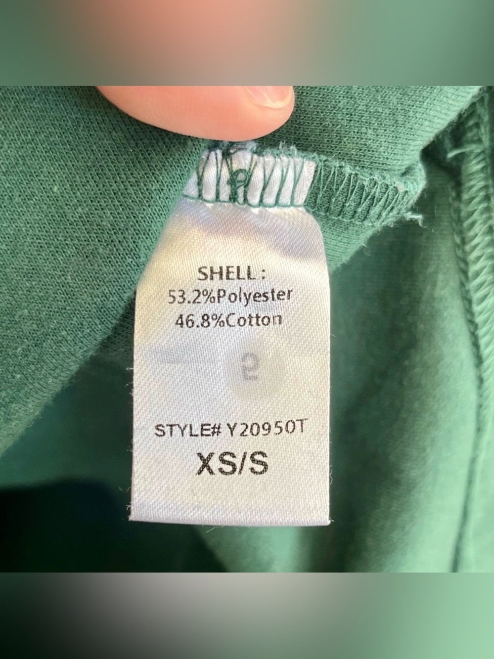 Pomander Place & Tuckernuck Easy Polo Swing Sweatshirt | Jaguar Green | XS - S - Picture 8 of 12